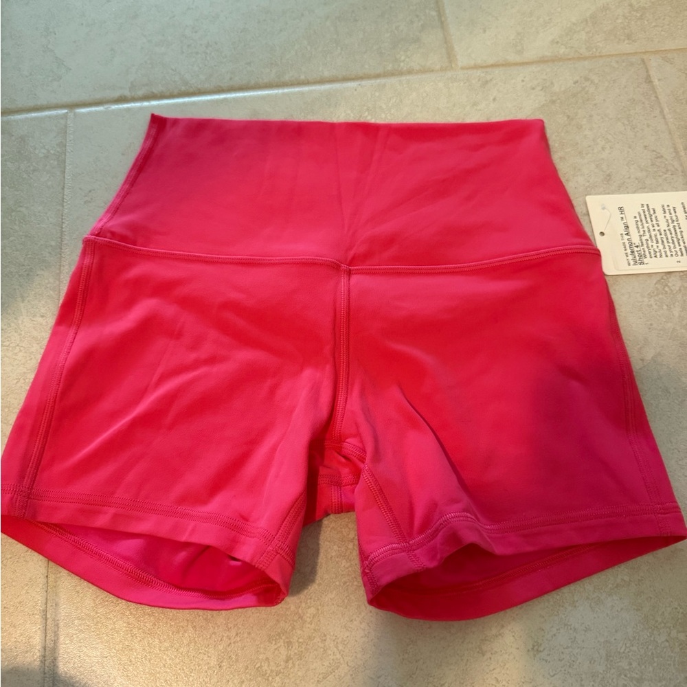 Lululemon Athletica 4inch Align shorts hot pink